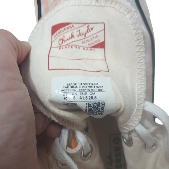 NEW Converse Checkered High-Top Sneakers - Picture 10 of 11